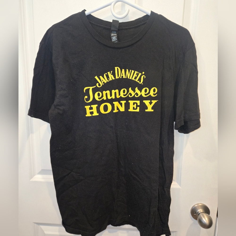 Jack Daniel's Black T-Shirt with Yellow Print